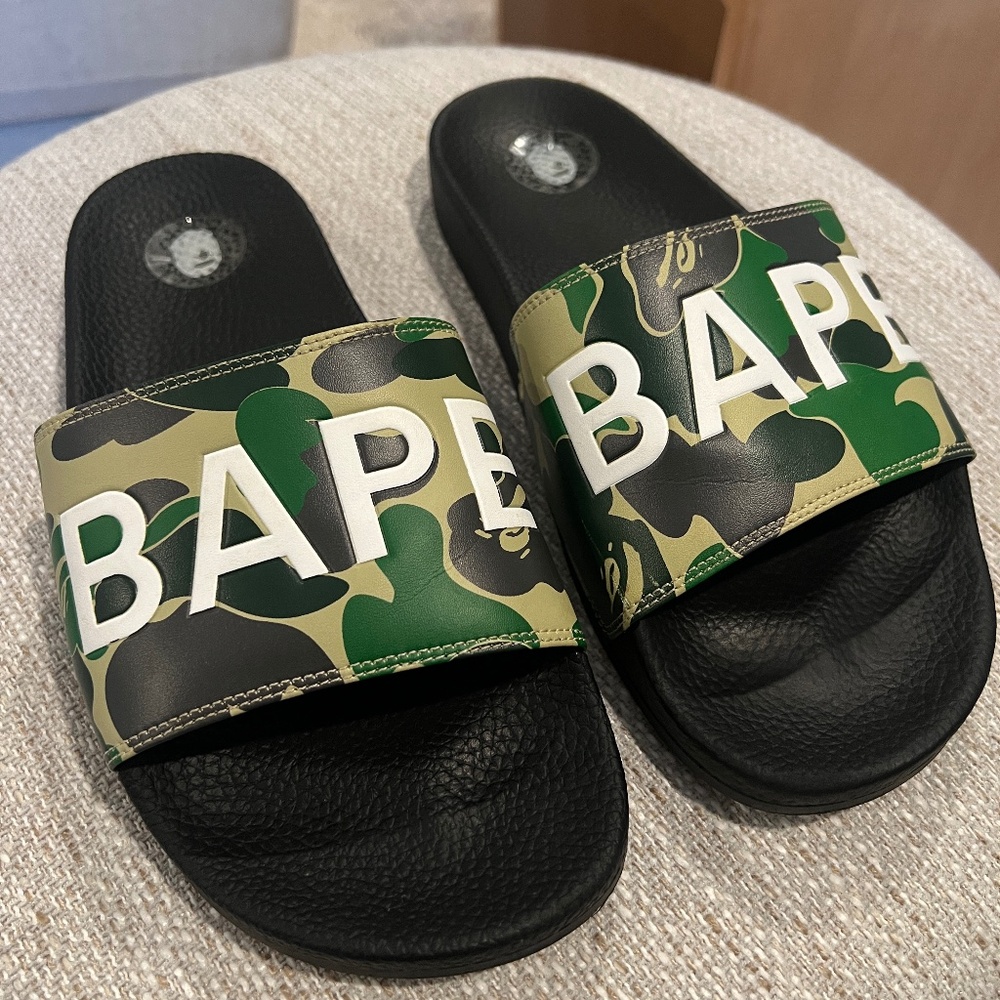 A Bathing Ape ABC Camo Slide Green (2023)
